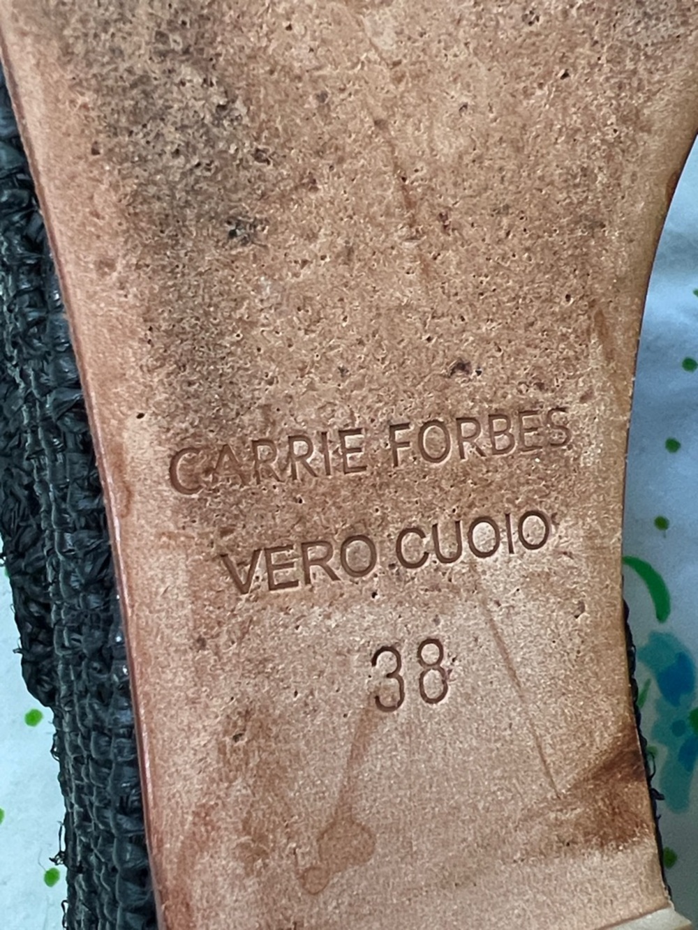 Carrie Forbes Karim Raffia Woven Espadrille Wedges - 38/7 (?) - Picture 12 of 16